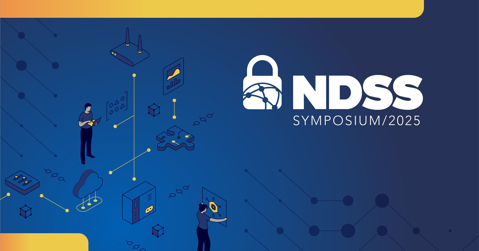 NDSS logo on a stylized blue background 